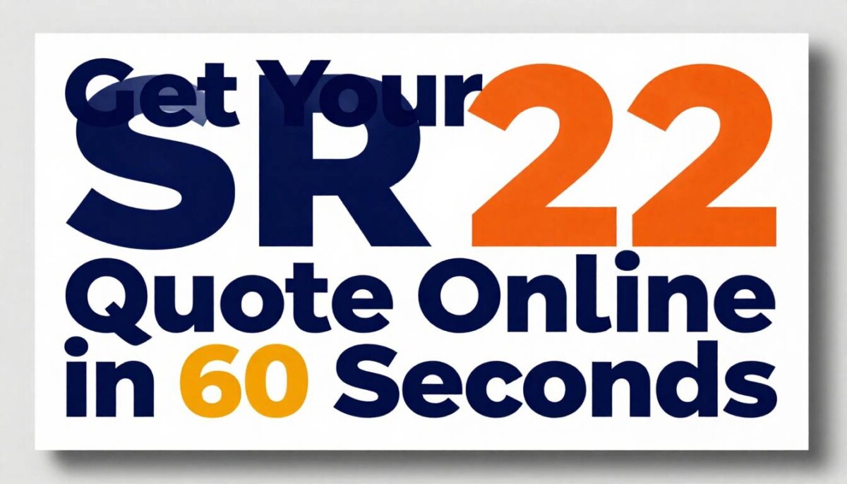 American driver using laptop to get SR22 insurance quote online—fast, free, no deposit quote for high-risk drivers in USA with car in background